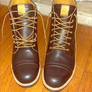Black and Brown Timberland Boots
